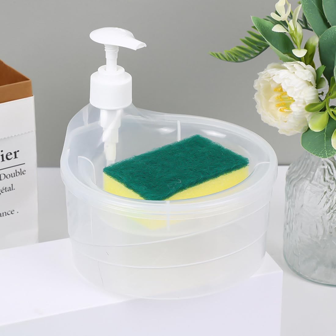 Double Layer Liquid Dispenser(Get Sponge Free )