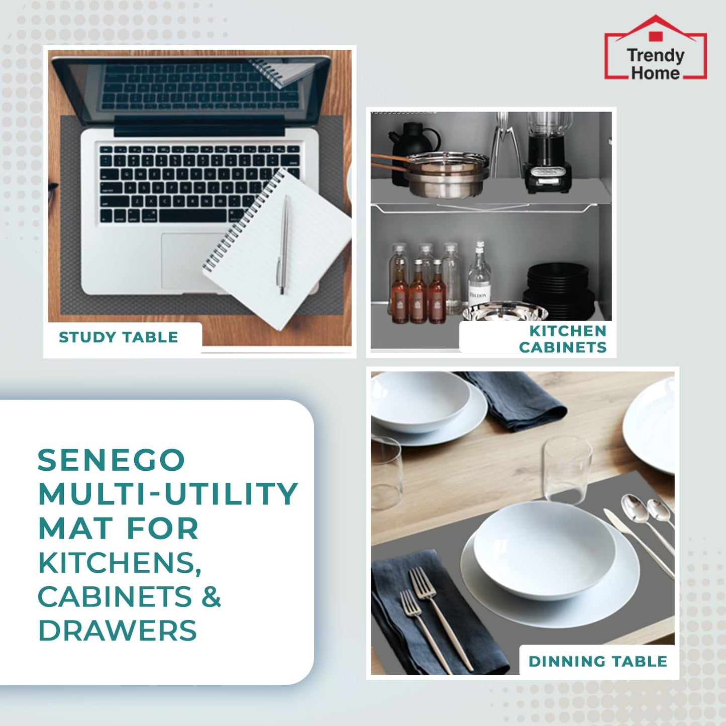 Waterproof Multi Purpose Anti-Slip Mat for Kitchen (45 cm× 125 cm)