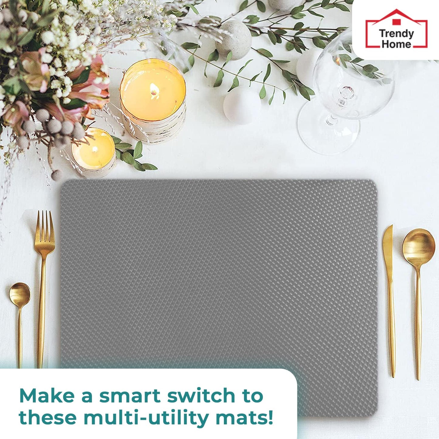 Waterproof Multi Purpose Anti-Slip Mat for Kitchen (45 cm× 125 cm)